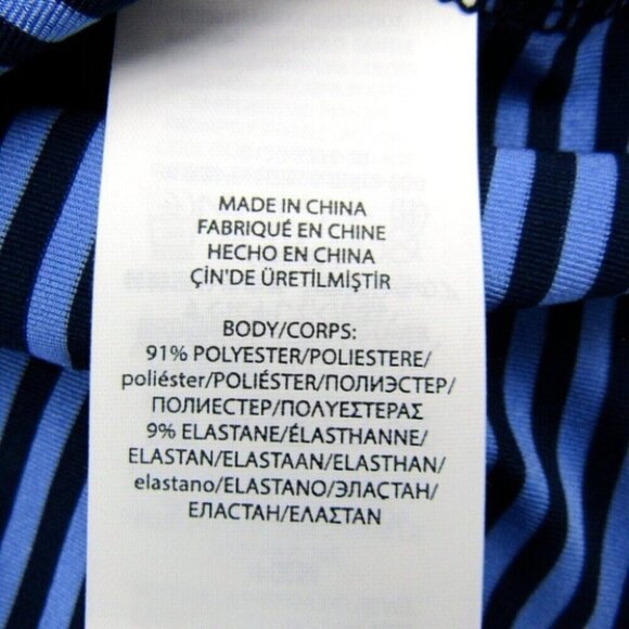 RLX Ralph Lauren Blue Stripe Golf Polo Shirt Wicking Mens Size L CMAA Logo - Picture 8 of 10